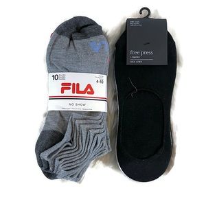 NWT Fila No Show Socks